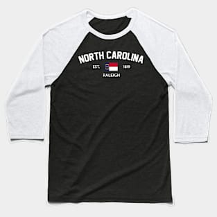 North Carolina Collegiate Preppy Baseball T-Shirt